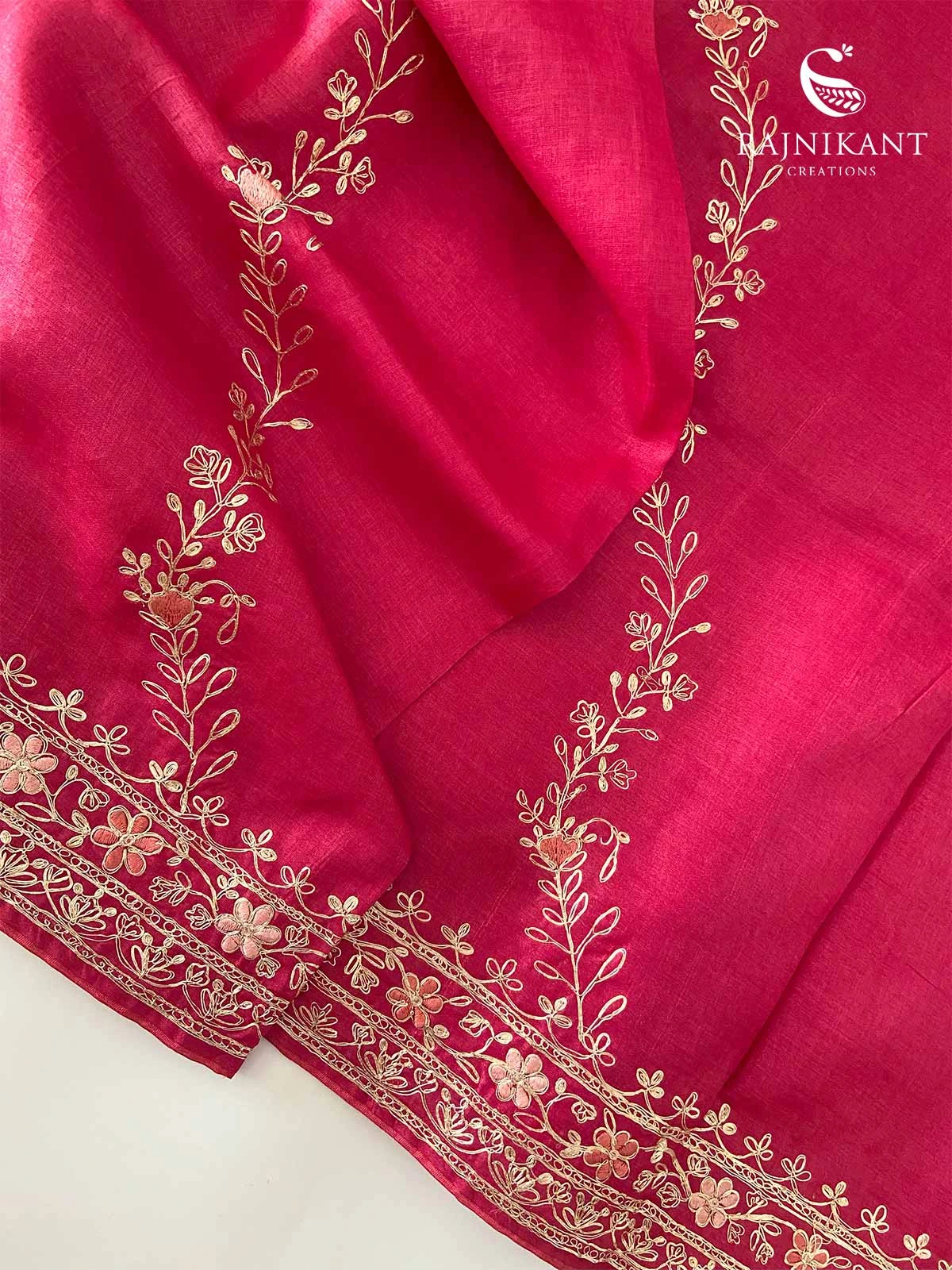 hot-pink-tussar-silk-with-floral-pita-work-rka6128-a