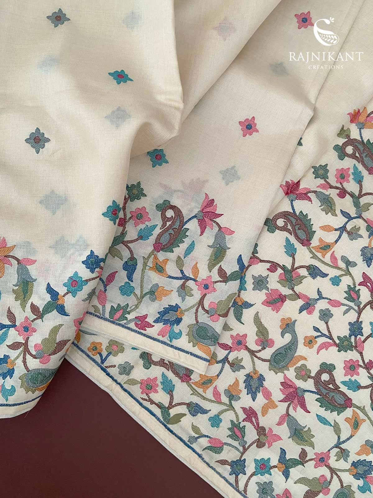 cream-tussar-saree-with-kashmiri-charm-rka6990-a