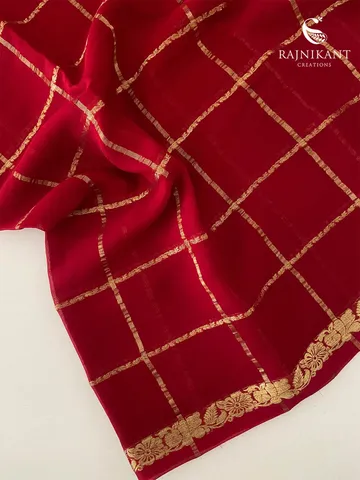 chilli-red-georgette-silk-saree-rka3540-d