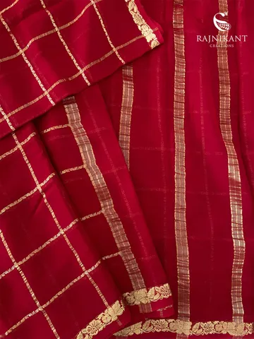 chilli-red-georgette-silk-saree-rka3540-b