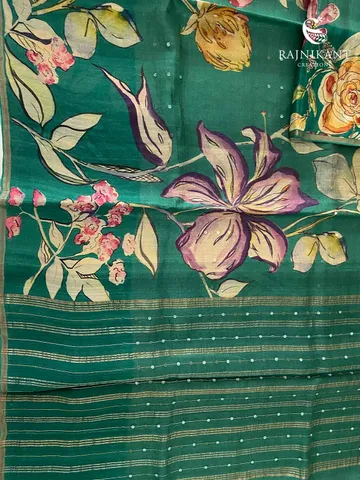 colourful-floral-green-tussar-rka4306-c