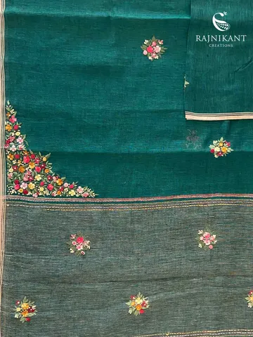 gorgeous-green-linen-saree-rka8020-1-c