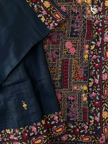 blooming-threads-on-black-tussar-rka8986-2-b