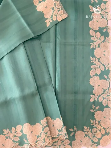 floral-cutwork-green-semi-tussar-saree-rka7183-5-b