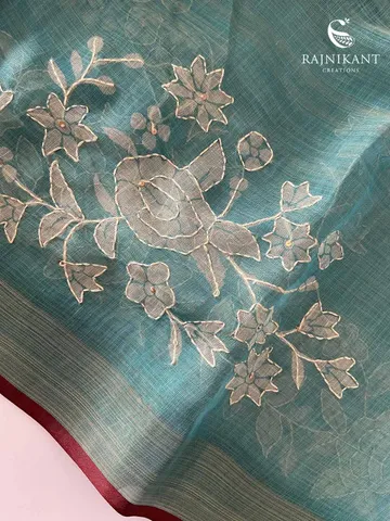 sea-blue-kantha-linen-saree-rka8223-1-d