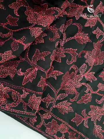 midnight-blossoms-black-kantha-organza-silk-saree-rka9006-d
