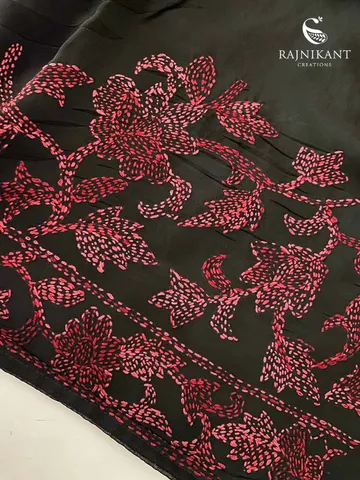midnight-blossoms-black-kantha-organza-silk-saree-rka9006-e