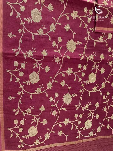 magenta-semi-tussar-saree-rka9073-2-c