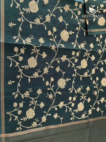 emerald-green-embroidered-tussar-saree-rka9073-3-c