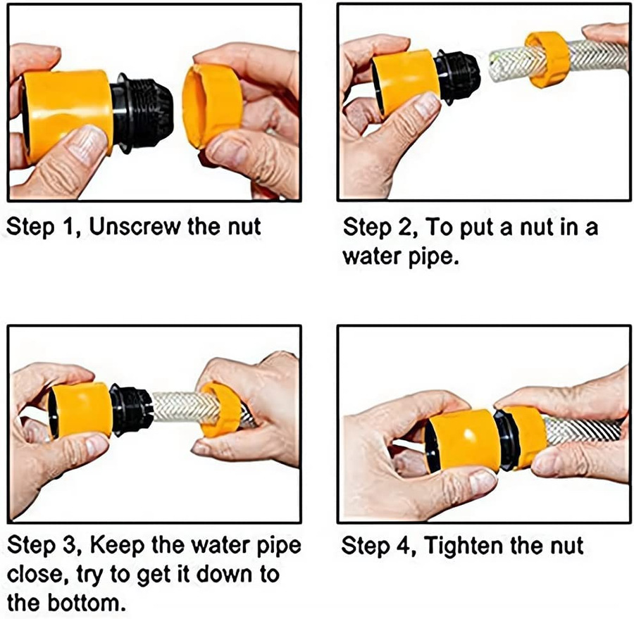 Hose and Tap half inch Connector 6 pcs2