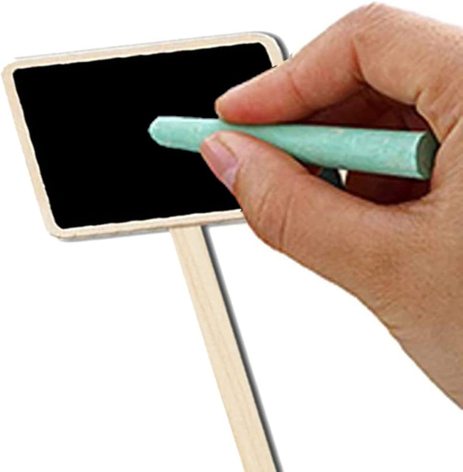 Wooden Name Label Stick with Chalk 5 pcs3