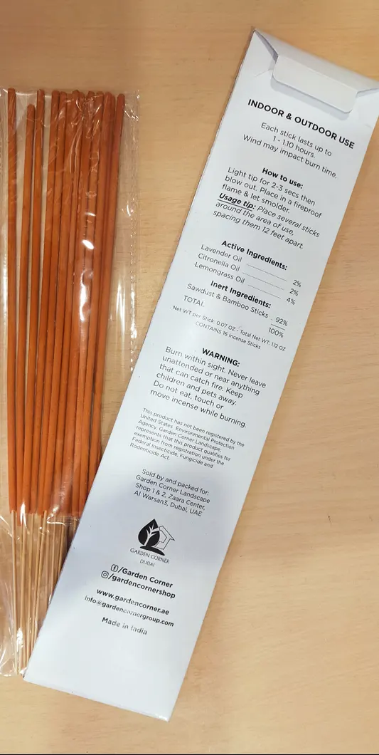 Mosquito Repellent incense lavender 16 PCs sticks2