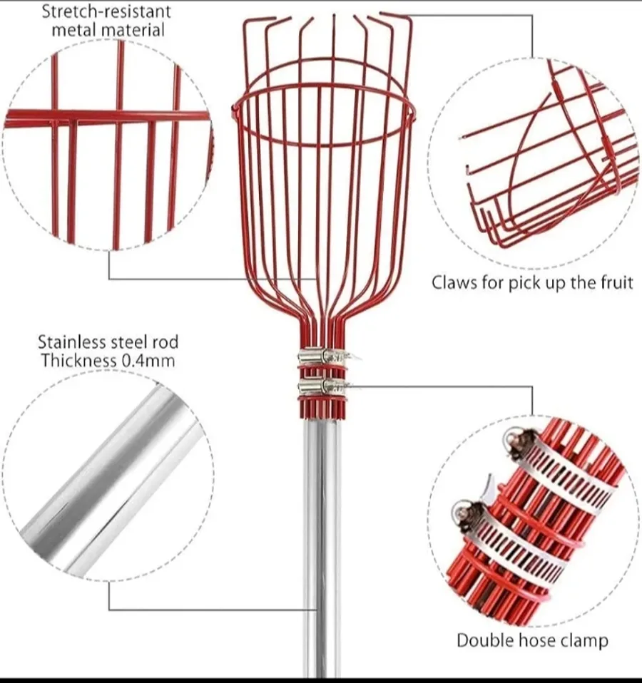 Fruit Picker with 3m telescopic stick4