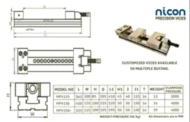 Precision Modular Vice With Parallel Blocks N-108 - 1252