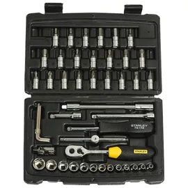 1/4'' Square Drive Metric Socket Set with Double Nickel Chromium Alloy (46-Pieces)1