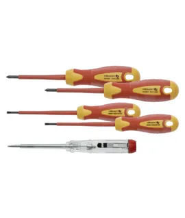 5--piece-insulated-screwdriver-set-1000-v-s2-steel-with-voltage-tester-hogert-ht1s994-a