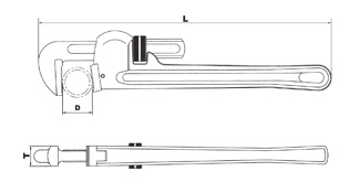 HPW 36 Heavy Duty Pipe Wrench, Taparia-1