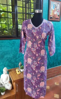 dark-lavender-colour-jaipur-cotton-kurti-with-lace-on-neck-sleeve-gdhku0027-a