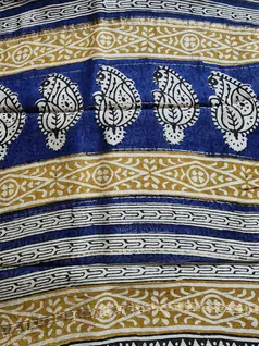 Bright Blue Chanderi Sarees2