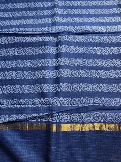 Bright Blue Kota Doriya Sarees2