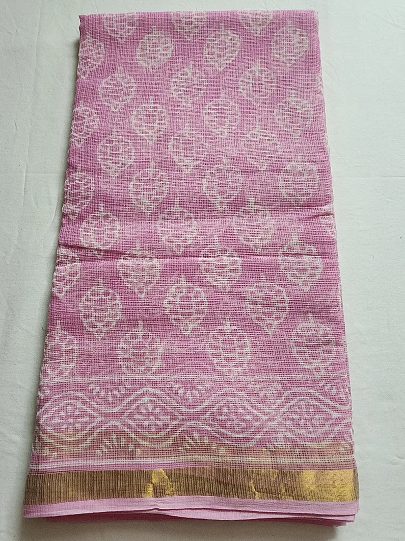 Pastel pink Kota Doriya Sarees1