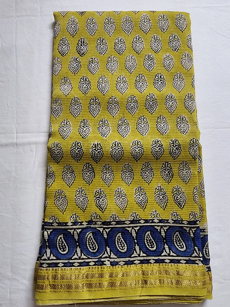 Yellow Maheshwari Silk1