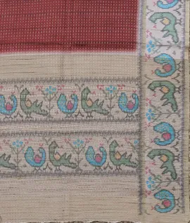 brown-vegan-tussar-silk-saree-with-zari-weave-ikat-print-pallu-hny00605-c