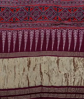 mustard-modal-silk-satin-saree-bandhini-with-ajrak-pallu-blouse-hny00606-c
