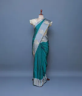 turquoise-soft-silk-saree-unique-motif-pattern-hny00617-b