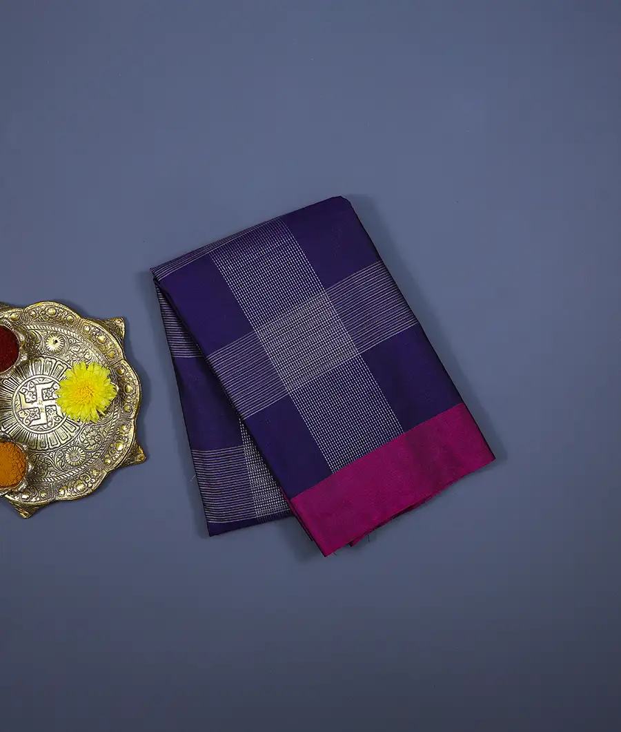 midnight-blue-soft-silk-saree-modern-geometric-weave-hny00623-a