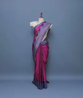 magenta-soft-silk-saree-antique-zari-wave-design-hny00625-b