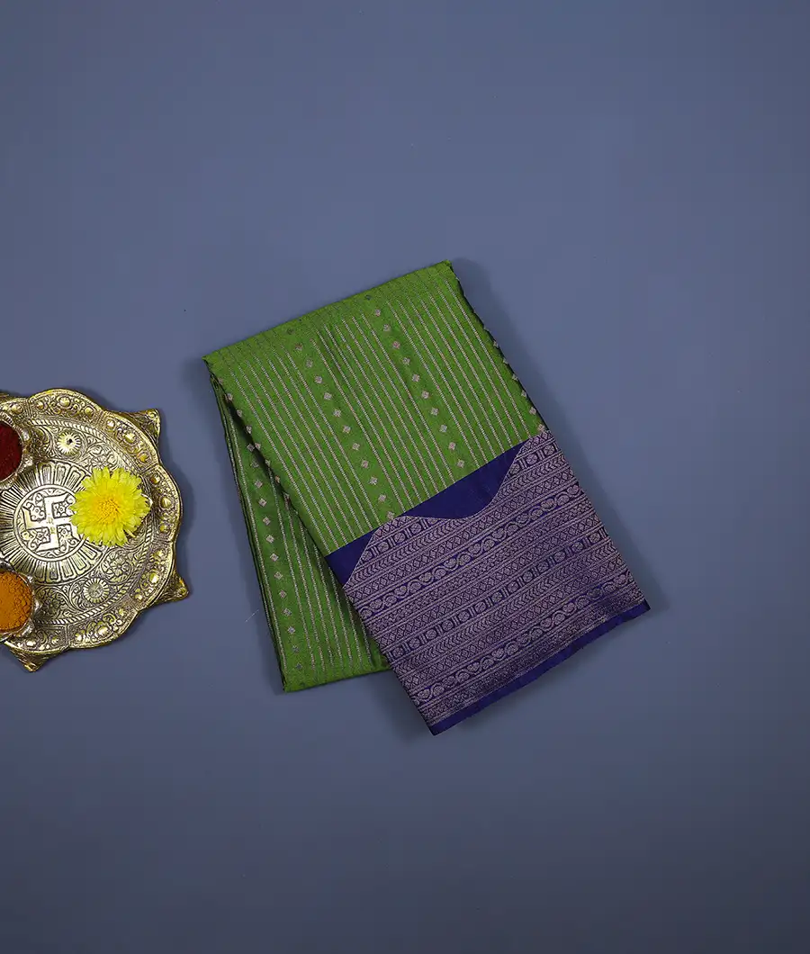 olive-soft-silk-saree-antique-zari-wave-design-hny00627-a