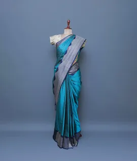 turquoise-soft-silk-saree-antique-zari-border-hny00629-b