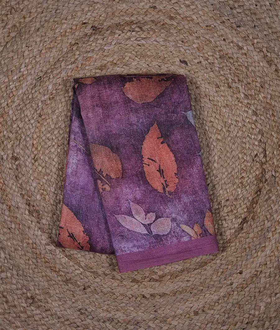 magenta-pen-kalamkari-vegan-tussar-silk-saree-hny00652-a