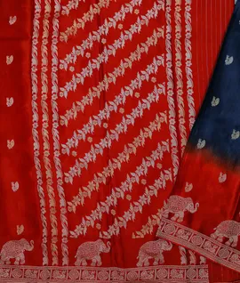 peacock-blue-mashru-vegan-silk-saree-with-elephant-motifs-hny00659-d