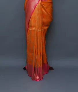 orange-kanjivaram-vegan-silk-saree-hny00667-c