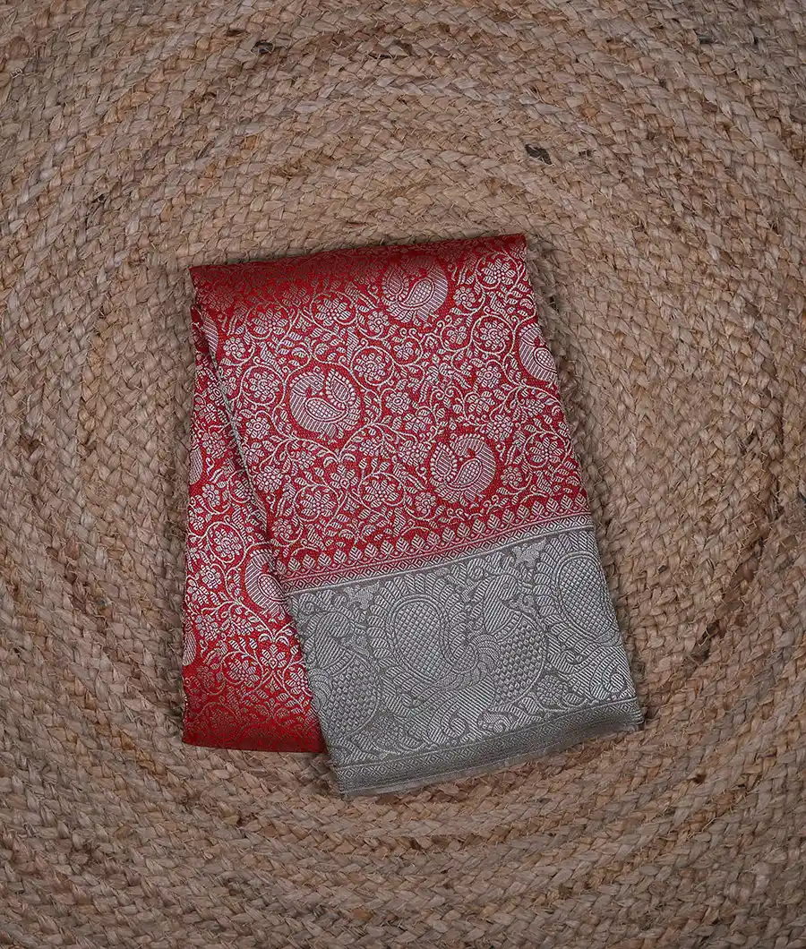 red-peacock-motif-kanjivaram-vegan-silk-saree-hny00678-a