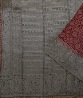 red-peacock-motif-kanjivaram-vegan-silk-saree-hny00678-d