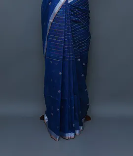 royal-blue-pure-linen-saree-hny00679-c