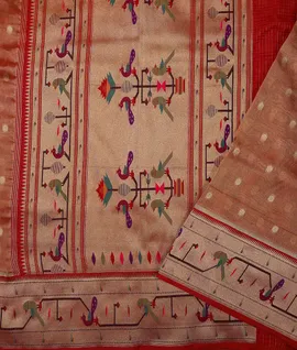 red-vegan-tissue-paithani-silk-saree-plant-based-hny00689-d