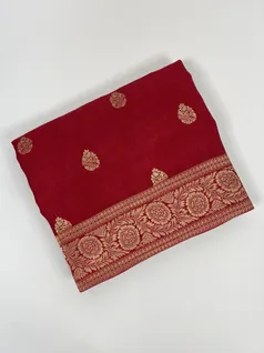 maroon-color-9-yards-vegan-silk-saree-hny0480-a