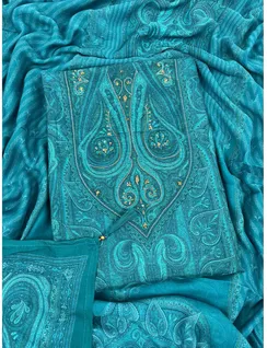 turquoise-color-printed-muslin-silk-material-hnydm0016-a