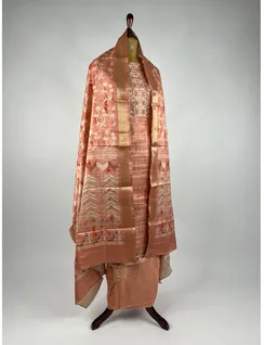 peach-color-non-silk-tussar-material-hnydm0035-c