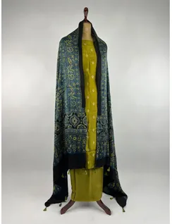 olive-colour-banarasi-silk-material-hnydm0094-c