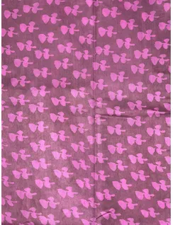 Pink Color Dabu Print Silk Fabric3