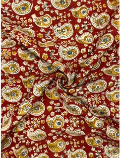 maroon-kalamkari-vegan-silk-cotton-fabric-hnyf0073-b