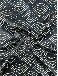 Black Color Mashru Silk Fabric2