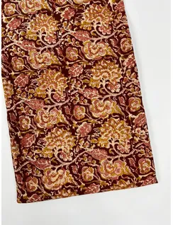 maroon-kalamkari-vegan-silk-cotton-fabric-hnyf0102-a