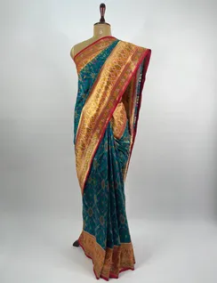 rama-green-patola-silk-saree-hny0004-b