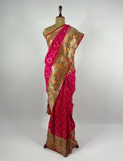 Pink Patola Silk Saree2